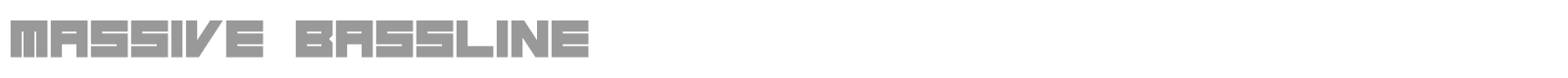 Massive Bassline font preview